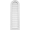 Ekena Millwork Round Top Surface Mount PVC Gable Vent: Functional, w/ 2"W x 2"P Brickmould Sill Frame, 12"W x 38"H GVPRT12X3803SF - alternate 1